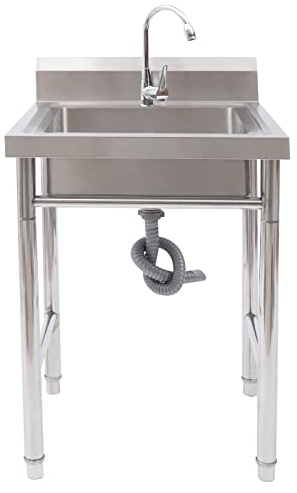 Generisch spülbecken kücheEdelstahl-Spüle, 93 x 61 x 60 cm, Camping-Spülbecken-Organizer