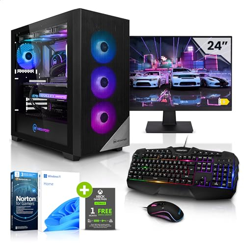 Megaport Komplett Set Gaming PC Intel Core i9-12900KF • 27 Monitor • Windows 11 • GeForce RTX5070 12GB • 32GB DDR4 • 1000GB M.2 SSD • Wasserkühlung • WLAN • Tastatur • Maus pc Gaming komplettpaket