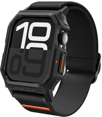 Spigen Cover con Cinturino Lite Fit Pro Compatibile con Apple Watch Series 11/10 42mm (2025/2024) - Nero Opaco