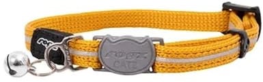 Rogz Alleycat Safeloc Halsband, Gold, Größe S
