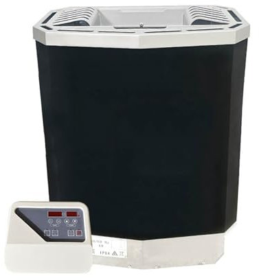 XDTKJDZ Stufa riscaldante per Sauna per Bagno Umido e Asciutto, Stufa riscaldante per Sauna elettrica da 3 kW, Controllo Fuori Banda, Timer di accensione/spegnimento Automatico di Sicurezza