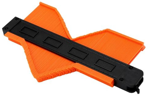 Pzuryhg Profillehre Werkzeug Holzbearbeitung Konturierungslineal Zoll und CM Messwerkzeug Messwerkzeug Heimwerkerlineal Konturlineal für Holzbearbeitung Einstellbares Profilwerkzeug