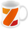 MUGGZ Alphabet Initial Letter Z Mug with Monogram Each Letter Individual Design