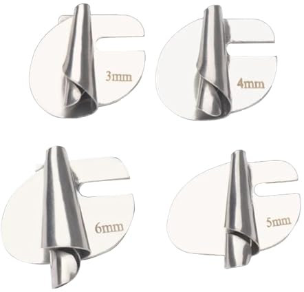Pack of 4 Rolled Hem Presser Foot Sewing Machine Rolled Hem Presser Foot Fit for Brother Sewing Machine Hemming Foot Stainless Steel Presser Foot for Rolled Hems Curved Rolled Hem Foot Sewing Machines