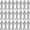 Dayalo Lot de 25 vis de carrosserie M6 x 40, vis de serrure, vis de portail avec écrous à bride, en acier inoxydable A2 V2A, vis à tête bombée avec collet carré