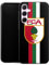 DeinDesign Slim Case extra dünn kompatibel mit Samsung Galaxy A55 5G Silikon Handyhülle schwarz Hülle FC Augsburg FCA Offizielles Lizenzprodukt