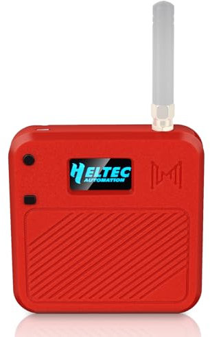Heltec V3 Case for ESP32 LoRa Development Board Custom Meshtastic Case with Antenna Port and Charging Slot (N32 Version, Red)