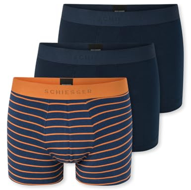 Schiesser Herren 3 Pack Boxershorts Bio Baumwolle Multipack - 95/5 Organic