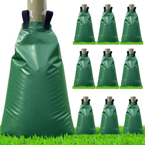 Lot de 10 Sacs d'Irrigation pour Arbres 75 Litres - Système Goutte-à-Goutte Arrosage Longue Durée, Anti-Sécheresse, PVC Renforcé Durable