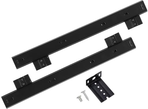 DEARMAMY Rail Coulissant Clavier Bureau Acier avec Roulements à Billes Glissière Silencieuse pour Clavier Ordinateur Support Robuste Multifonction pour Bureau et Meuble