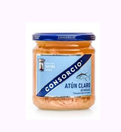 Atún Claro al Natural, 2er Pack, Thunfisch in Eigenem Saft, 290g Glas (205g Abtropfgewicht)