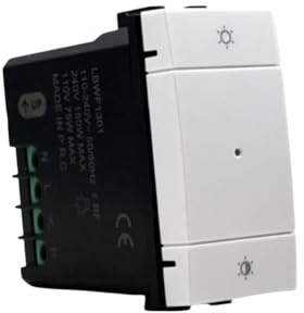 gloca Serie Zigbee E-SMART TUYA (HUB-DEVIATORE-DIMMER-TAPPARELLE) Compatibili Living (ZigBee Smart Connesso Interruttore Dimmer Tuya)