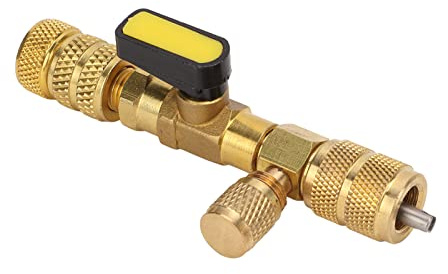 SustVita Installateur de vanne de réfrigérant pour systèmes mini split, un outil réfrigérant universel pour le service R22 R134a R410A avec adaptateurs 1/4/5/16 SAE