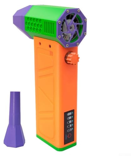 Turbo Fan 140000 RPM 62m/s Handheld Laubbläser - Bürstenloser Starker Luftstrom zur Schneeräumung Staub Wasser - USB Wiederaufladbar mit LED Display Tragbares Outdoor Garten Werkzeug