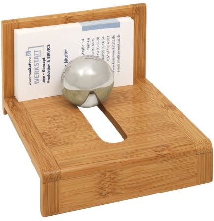 Wedo 0611407 Visitenkartenhalter Bambus braun