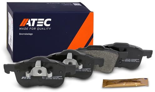 ATEC Germany Bremsbelagsatz Vorderachse, Bremsbeläge Bremsklötze vorne, 4 Stück, Kompatibel mit VOLVO S60 I (384), S70 (874), S80 I (184), V70 I (875, 876), V70 II (285), XC70 CROSS COUNTRY I (295)