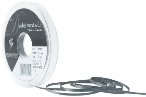 Berisfords Ribbon, Smoked Grey, 30m