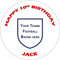 Football Badge Edible Icing Cake Topper Up to 8 Round