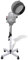 vidaXL Casque Vapeur avec Base roulante pour Salon de Coiffure Casque Vapeur