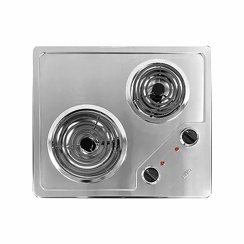 Summit Cr2B122 Electric Cooktop Stainless Steel