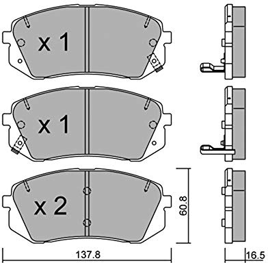 metelligroup 22-0783-0 Bremsbeläge, Made in Italy, Ersatzteile für Autos, ECE R90-zertifiziert, Kupferfrei