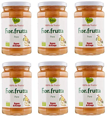 6x Rigoni di Asiago Fiordifrutta Italian Pear Jam BIO 250g Health Food!