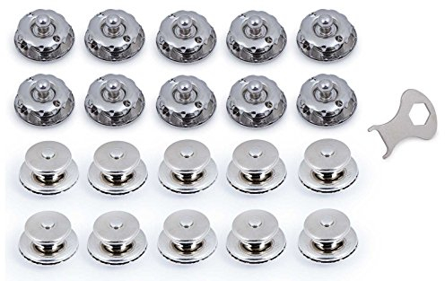 Tenax-Set 10 x Oberteil für 2-5 mm Stärke, 10 x Schnellverschluss, 1 x Schlüssel