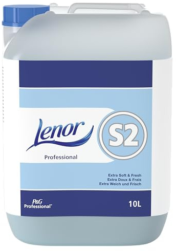 P&G Professional Lenor Professional S2 Extra Soft & Fresh, 10 L | Commercial-grade formula protects hospitality linens and uniforms, ensuring long-lasting freshness and comfort.