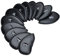 Songway Golf Club Iron Head Covers, 12pcs Golf Headcover set, Thick Synthetic Leather Golf Iron Head Covers Set Fit All Brands Titleist, Callaway, Ping (Litchi Stria)