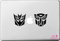 Artstickers. Aufkleber für Laptops von 11 bis 13 Zoll, Motiv Transformers, für Apple MacBook Pro Air Mac Laptop, Schwarz
