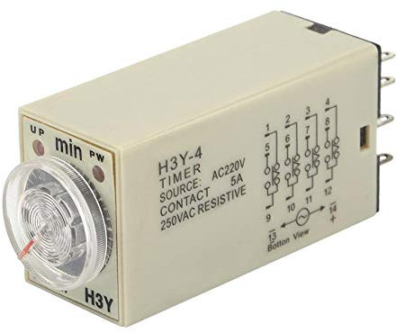 H3Y-4 0-60 minutos Encendido Tiempo de retardo Relé Temporizador Relé CA 220V 5A