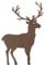 Dekoleidenschaft Gartenstecker Hirsch aus Metall in Rost-Optik, 40 cm hoch, Dekostecker, Garten-Deko für Draußen
