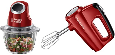 Russell Hobbs Desire Tritatutto, 200 W, 1 L + Sbattitore, 350 W, Plastica, 5 Velocità