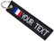 Porte-clés militaire personnalisé pour voiture, motard, moto, étiquette de porte-clés de personnalité de texte de broderie, Pour ami comme cadeau