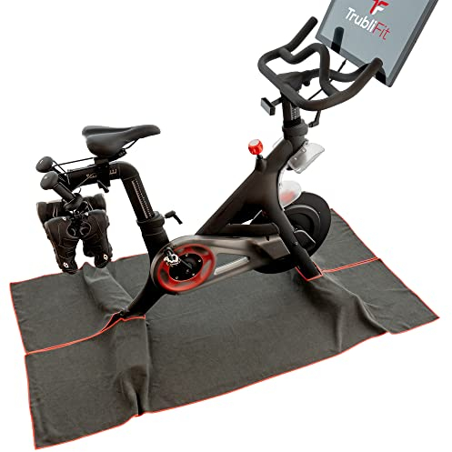 TrubliFit Mikrofaser-Schweißhandtuch für das Peloton Bike & Bike+ - Heimtrainer Zubehör - Einfache Reinigung nach intensiven Bergfahrten
