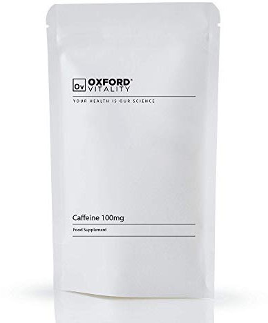 Caffeine 100mg Tablets | Supplements for Weight Loss and Pre-Workout Energy | Oxford Vitality (120)