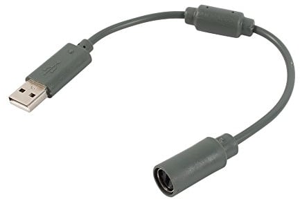 Atyhao Wired Controller USB Breakaway Cable Cord, Replacement Wired Controller USB Breakaway Adapter Connection Cable Cord for Microsoft Xbox 360 Gray