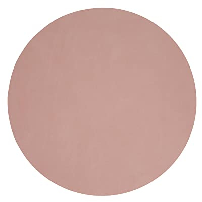 LindDNA Tischset Circle aus recyceltem Nupo Leder in der Farbe Rose mit einem Durchmesser von 40cm, 98398