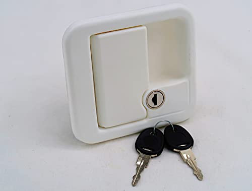 FAP M1CEE - Serratura esterna per camper, colore: Bianco