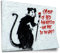 Poster aus Baumwolle Banksy - Ratte mit Pinsel What do you want? Rat I'm out of bed Graffiti-Wandbild Kunstdruck ohne Rahmen, Wandbild - A4, A3, A2, A1, A0, XXL - Wohnzimmer, Schlafzimmer, Küche,..