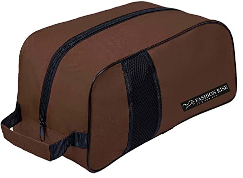 Waterproof Sports Boot/Shoe/Travel Bag for Football Cricket Rugby Golf Toiletry Gym for Men/Women (Brown)