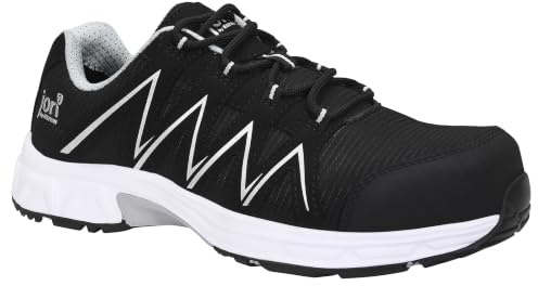 ELTEN jo_Speedy Black-Silver Low ESD S3S | Sicherheitsschuhe für Damen & Herren, Kunststoffkappe, leicht, atmungsaktiv