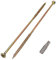 SKIR'CO Lot de 60 vis à bois universelles en acier zingué jaune 6,0 x 240 mm Tête fraisée Torx Type 17 Vis à panneaux d'aggloméré