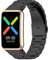 Yikamosi Bracelets Compatible avec OPPO Watch Free pour femmes et hommes,libération Rapide Bracelet de Remplacement en Acier Inoxydable Bracelet réglable en métal pour OPPO Watch Free,Noir