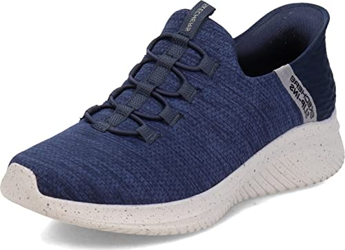 Skechers Ultra Flex 3.0 Herren-Sneaker zum Reinschlüpfen, Marineblau, 45 EU Weit