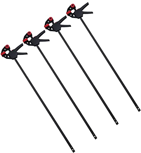 36 Quick Release Ratchet Rapid Bar Speed Clamp Holder Grip Spreader Fastener 4pc