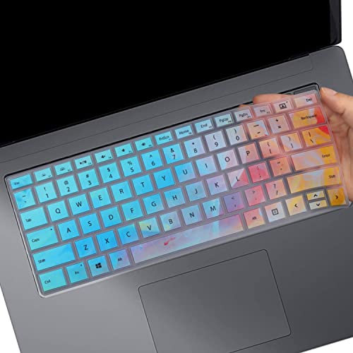 Colorful Keyboard Cover for Microsoft Surface Book 3/2, Surface Laptop 5/4/3 13.5 15 - Protective Skin