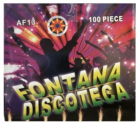 100 Candele Magic Flambe Fontana Luminosa Party Torta 12Cm Durata 60 SECONDI categoria f1 (Uso Interno ed Esterno) Con Clips