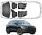 Trimak Passgenau 3D Fussmatten & Kofferraumwanne Auto Set Kompatibel mit Skoda Karoq 2017-2022 Auto Zubehör Gummimatten & Kofferraummatte Autos TPE Allwetter Geruchlos rutschfest Schwarz