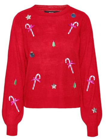 VERO MODA VMNEWJOLLY LS O-Neck Pull. Xmas